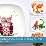 ۲۵ نمونه خلق آثار هنری با مواد غذایی اثر هنگ یی